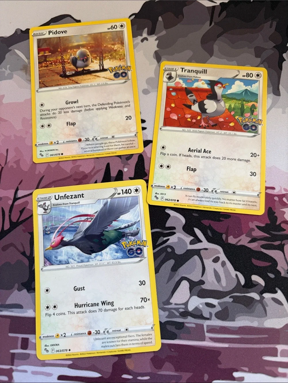 Pidove, Tranquill & Unfezant Evolution Lot | Pokémon GO | ✨5/$25✨